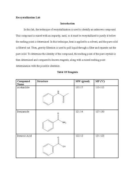 Recrystallization Lab Question 的图像结果