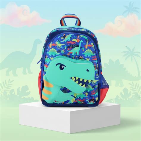 Dinosaur School Bag - Smiggle Backpack with 3 Zips – GOKIDDEEGIFTHUB