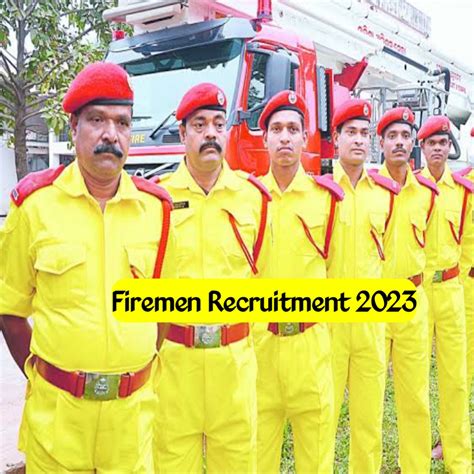 Fireman Recruitment 2023 ! Salary 25,500 Per Month ! Apply Online ...
