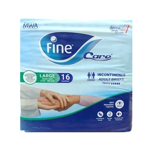 FINE CARE L 110-156 CM 16PCS حفاضات كبار سن - Tay Pharmacies