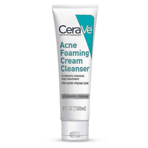 Cerave Acne Foaming Face Wash Cream Cleanser With Benzoyl Peroxide And Ceramides, 5 Oz | Fruugo JP