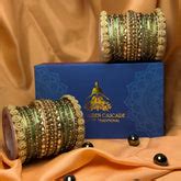 The Golden Cascade: Premium Bangles, Stunning Designs Khada