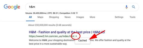 Image result for Google Cache View