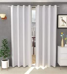 Buy RDK Polyster Plain Long Crush Long Door Curtain, 10 Feet, White-Set ...