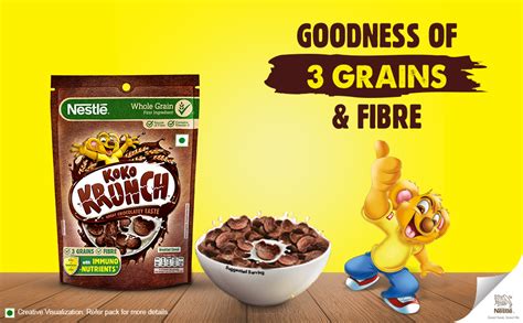 Nestlé Koko Krunch Cereal | Choco Flakes made with Millet Jowar ...