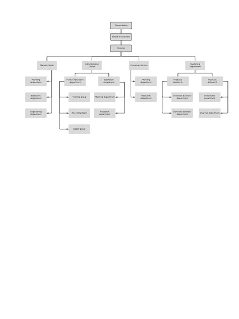 Hierarchical Organizational Chart | PDF