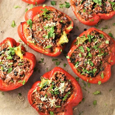 Meat Stuffed Peppers without Rice - Everyday Healthy Recipes