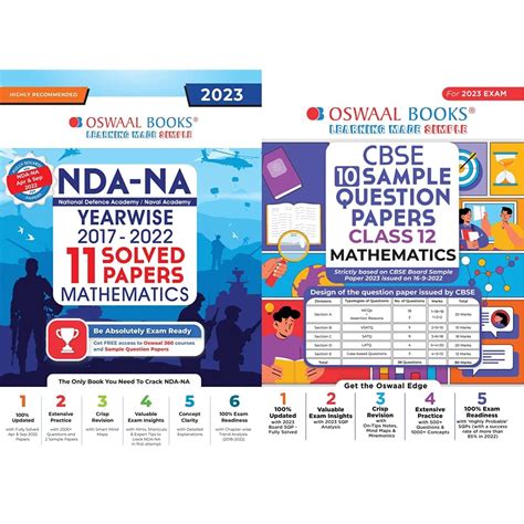 Oswaal NDA-NA National Defence Academy / Naval Academy Yearwise (2017 ...