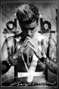 Justin Bieber Singer Songwriter Purpose Deluxe Album Cover Wall Decor ...
