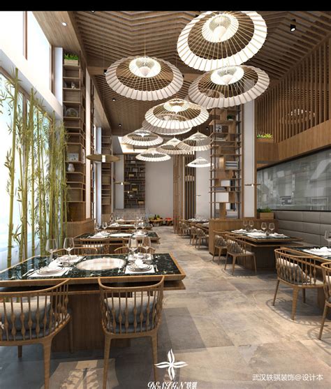 餐饮空间300平米装修案例_效果图 - 私房菜馆 - 设计本