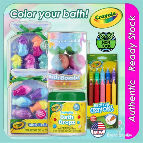 Crayola Bath Bombs - 8 Bombs l Shaker Bath Dropz 3+ Fragrance-Free 60 ...