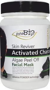purobio Skin Reviser Activated Black Head Removal Algae Peel off Mask ...
