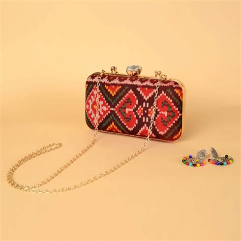 Single Ikat Patola Clutch – My Store