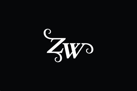 Monogram ZW Logo V2 Gráfico por Greenlines Studios · Creative Fabrica
