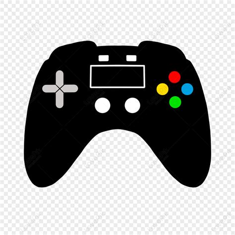 Black Game Controller Clip Art Color, Game, Game Art, Black PNG Image ...