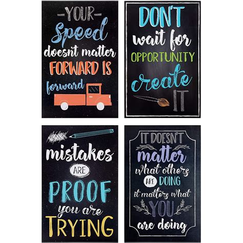 Inspirational Quote Posters, Growth Mindset Designs for Classroom ...