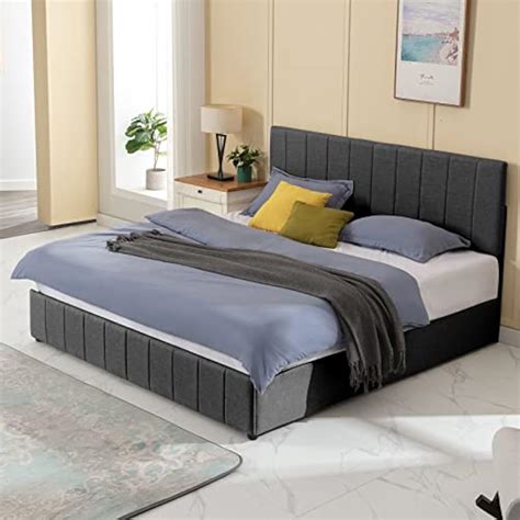 ZAFLY Platform Full Size Bed Frame with Lift Up India | Ubuy