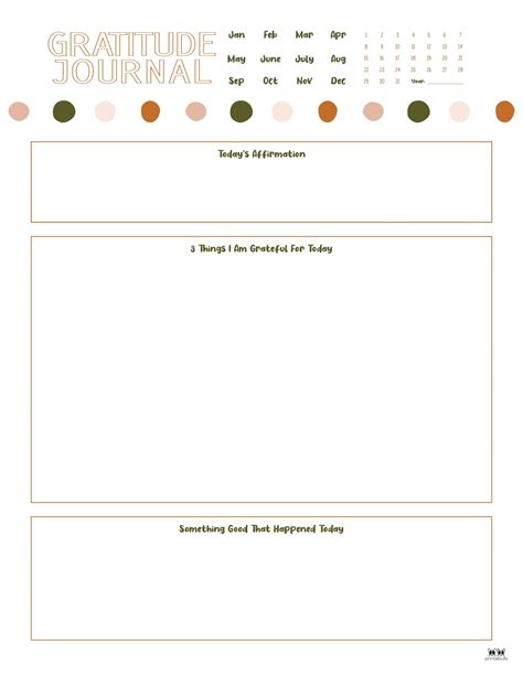Gratitude Journal Templates - 23 FREE Printables | Printabulls