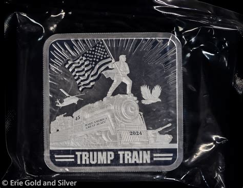 Erie Gold And Silver | 2024 MAGA Trump Train 24 oz Fine Silver Bar