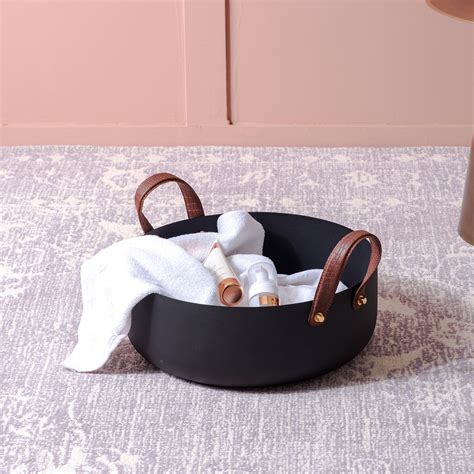 Buy Black Medium Storage Metal Basket Online at Best Price in India ...