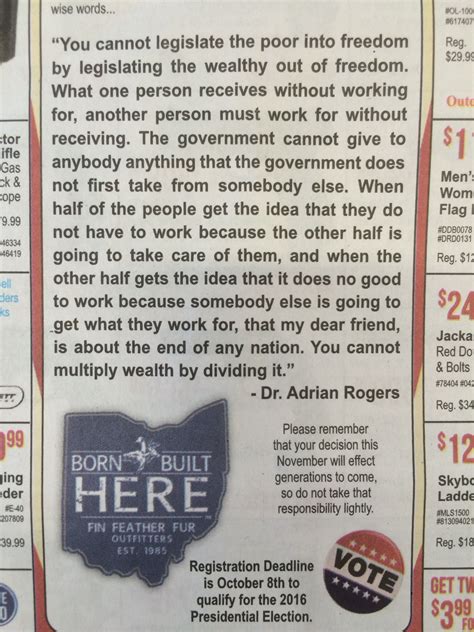 Freedom ad By Fin feather Fur outfitters of Ashland Ohio. Quote from ...