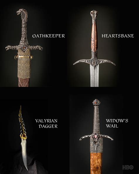 Valyrian Steel Weapons Valyrian Steel Game Of Thrones House Tarly