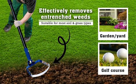 MLA TOOLS Heavy Duty Hand Weeder Tool with Long Handle, Steel Blade 8 ...