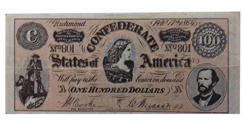 100 Dollars (Replica) - Confederate States – Numista