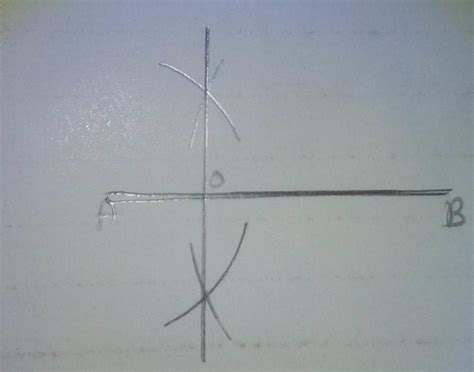 Draw a perpendicular on a line segment of 5 cm at a distance of 2cm ...