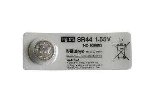 Tiny Deal MITUTOYO SR44SW 1.55V ORIGINAL BATTERY FOR 500-196.500 ...