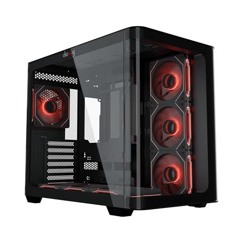 Amazon.in: Buy daWg Y' Series 820 Mid-Tower Curved Glass Gaming Cabinet ...