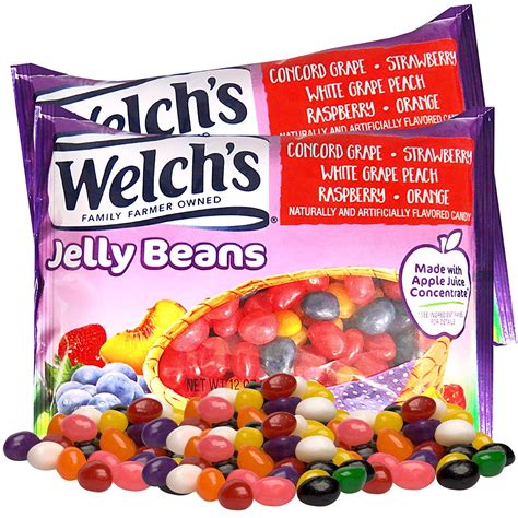 Frankford Welch's Assorted Jelly Beans 12 oz Bag Fruity Snack without ...