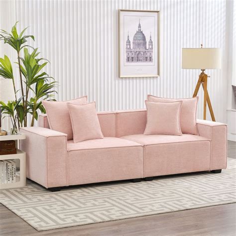 Heera Moti | Core Sofa | 3 Seater | Pink