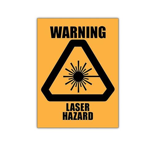 ISEE 360® Warning Laser Hazard Sign Sticker For Hospital Office Factory ...