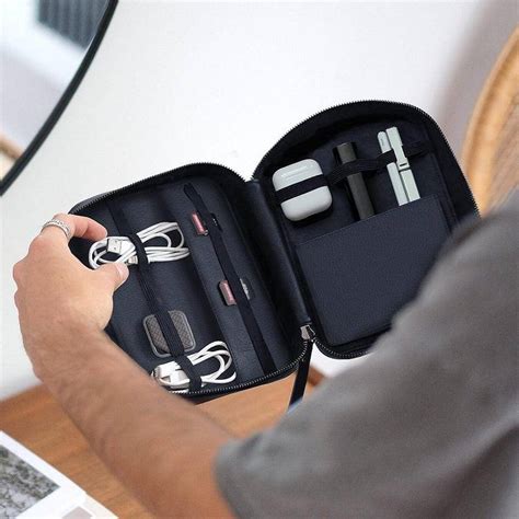 Stackers Cable Tidy Bag - Navy Blue