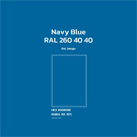 About RAL 260 40 40 - Navy Blue Color - Color codes | matching colors ...