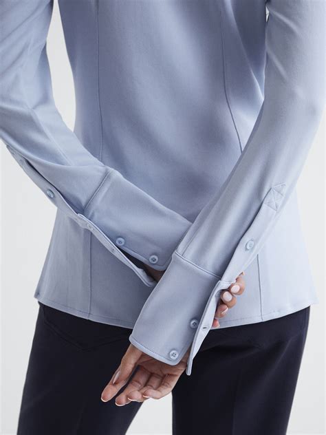Reiss Billie Long Sleeve Jersey Shirt | REISS USA