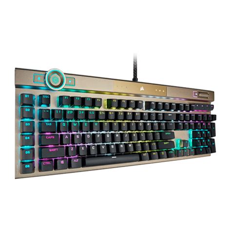 Corsair K100 RGB Optical-Mechanical Keyboard (Midnight Gold)