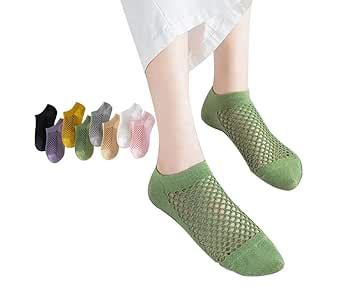 Socks Boutique 5 Pairs Set- Low Cut, Mesh Design Socks for Girls Teens ...