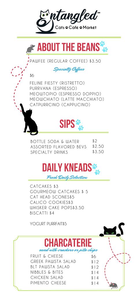 Menu – Entangled Cat Cafe