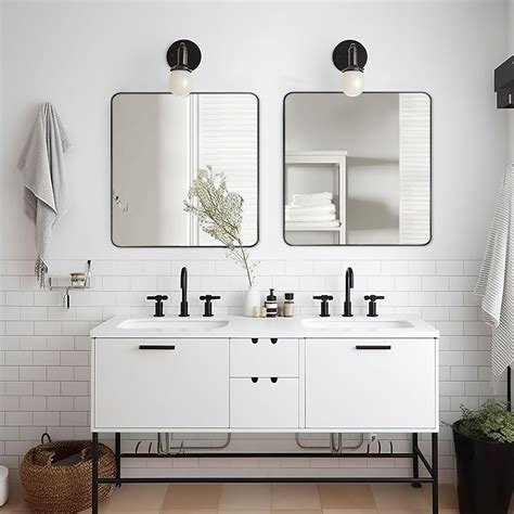 ANDYSTAR ANDY STAR Square Wall Mirror for Bathroom, India | Ubuy
