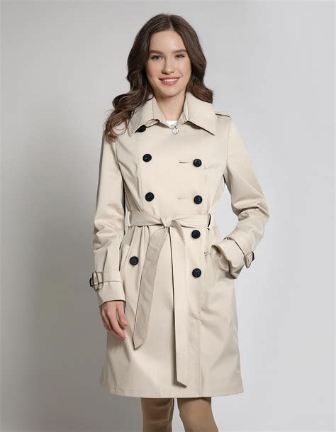 Cream Lightweight Trench Coat - Kala Wear Trench Coat