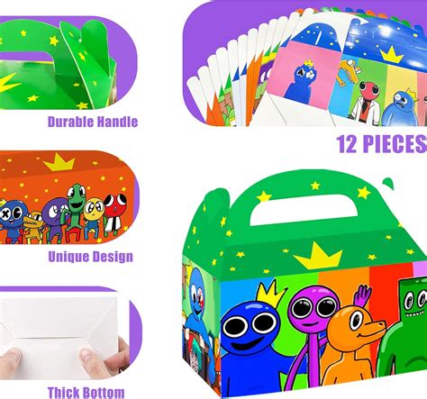 Buy 12 Pcs Party Supplies Rainbow Friends Gift Boxes, Rainbow Friends ...