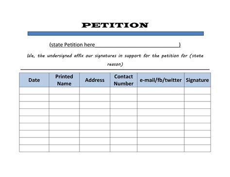 Petition Template Google Docs: Easy Online Forms – How To Write A Petition