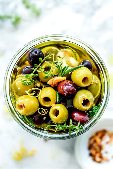 THE BEST Marinated Olives Recipe - foodiecrush