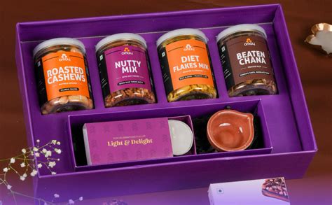 Omay Foods 9 Pcs_Joyful Diwali Treats Gift Box l Diwali Gifts I Diwali ...