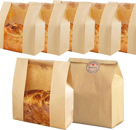 Amazon.com: Pack of 35 Paper Bread Bags for Homemade Bread, Paper ...