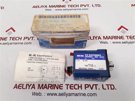 R-k electronics tub-115v-2 universal timer – Aeliya Marine Tech®