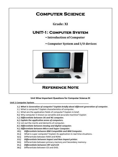 Image result for Computer Unit 1