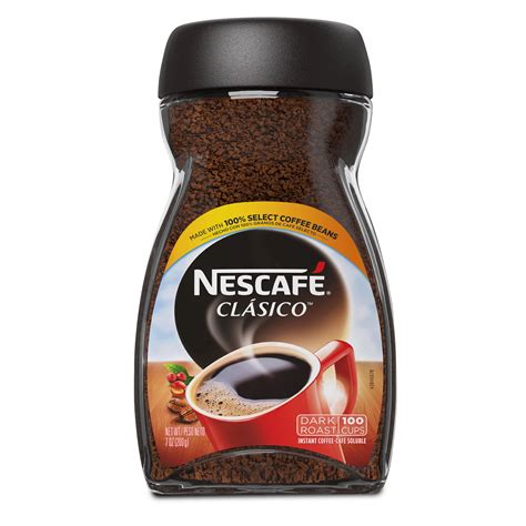 Nescafé Clasico, Dark Roast Instant Coffee, 7 oz. - Walmart Inventory ...